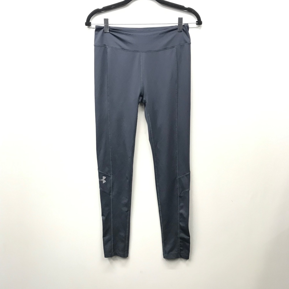 Under Armour Pants Compression Leggings Women's Size Small Gray Active Gym